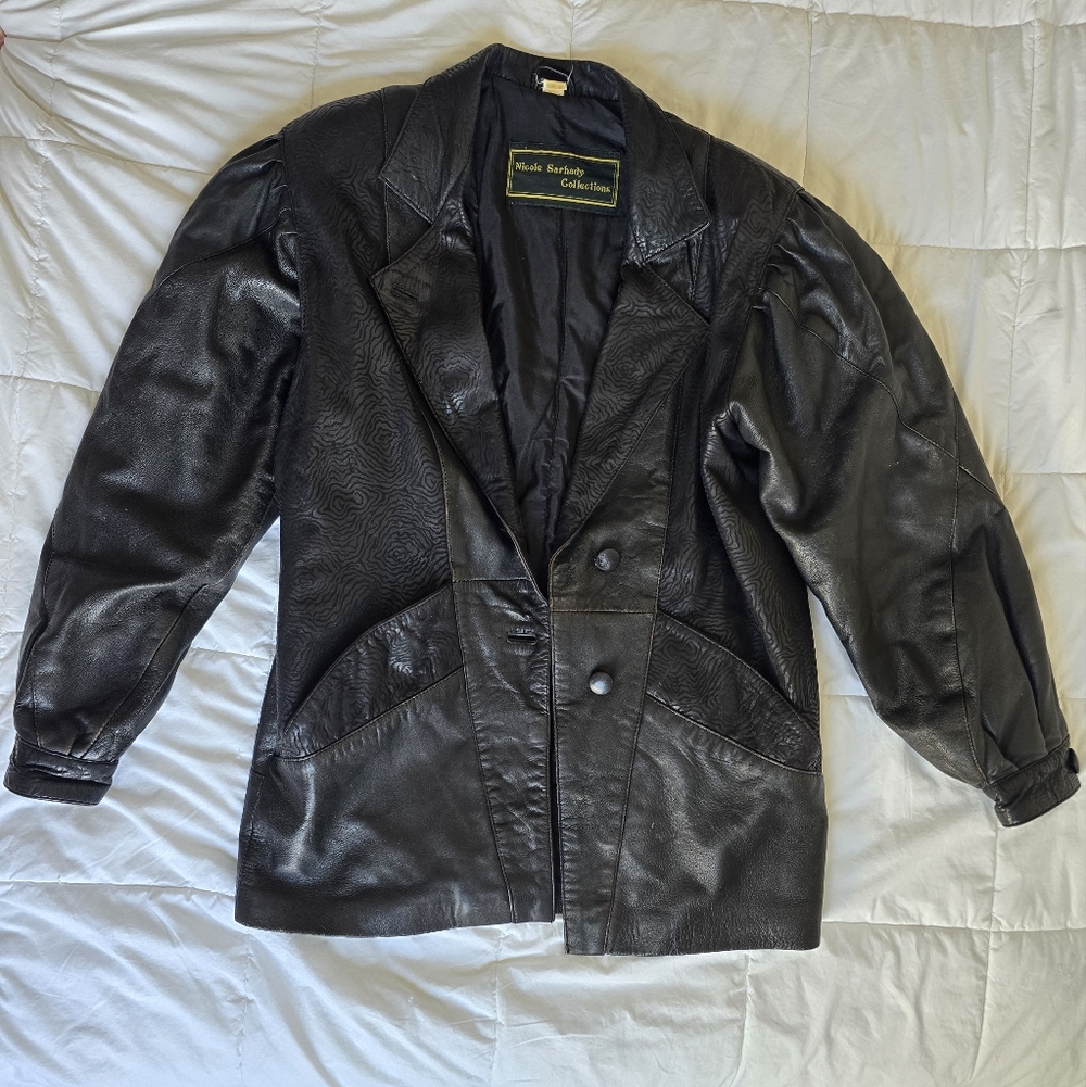 Vintage Black Leather Jacket